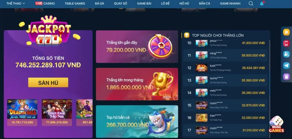Sơ đồ giải thích cơ chế jackpot và thuật toán RNG